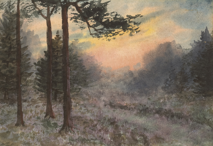 DUSK OVER A FOREST by William Percy French (1854-1920) at Whyte's Auctions