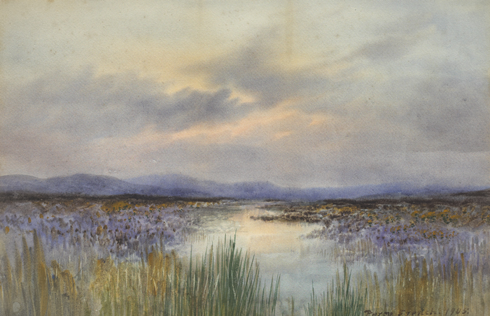 THE PURPLE MOOR, 1905 by William Percy French sold for �9,500 at Whyte's Auctions
