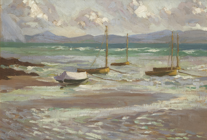 THE DINGHIES AT SUTTON, COUNTY DUBLIN, c.1928-1935 by Rosaleen Brigid Ganly sold for �1,150 at Whyte's Auctions