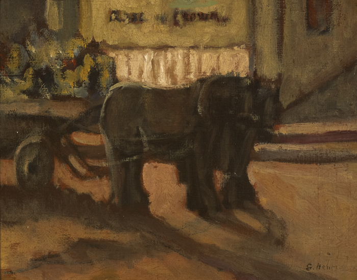 HORSE DRAWN CART by Grace Henry HRHA (1868-1953) at Whyte's Auctions