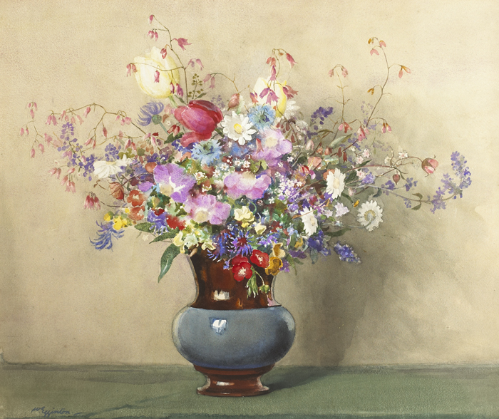 STILL LIFE WITH WILD FLOWERS by Wycliffe Egginton RI RWS (1875-1951) at Whyte's Auctions