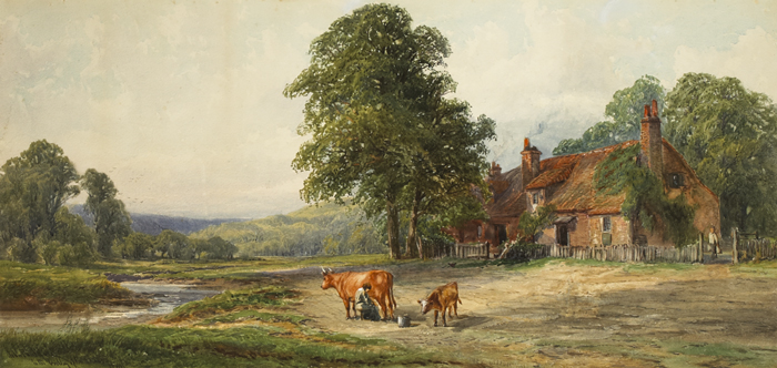 IN THE VALLEY OF THE CHESS, HERTFORDSHIRE, ENGLAND by John Faulkner sold for �900 at Whyte's Auctions