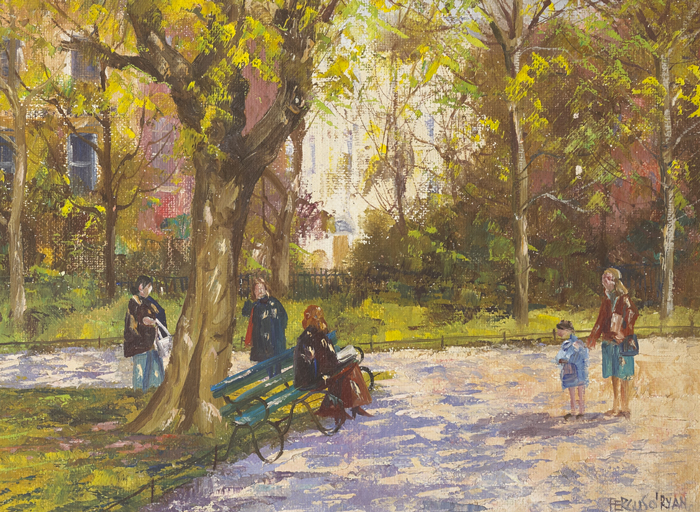 ST. STEPHEN'S GREEN, DUBLIN by Fergus O'Ryan sold for �1,500 at Whyte's Auctions