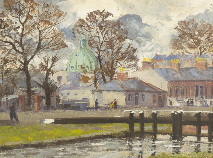 CHARLEMONT LOCK, DUBLIN by Fergus O'Ryan RHA (1911-1989) at Whyte's Auctions