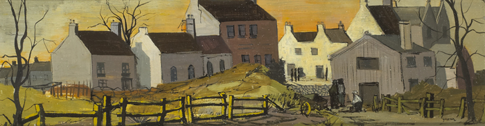 IRISH VILLAGE by Brian Ferran sold for �780 at Whyte's Auctions