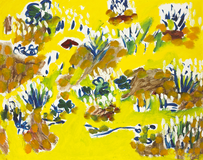 SPRING FLOWERS IN A FIELD, 2005 by Elizabeth Cope sold for 800 at Whyte's Auctions