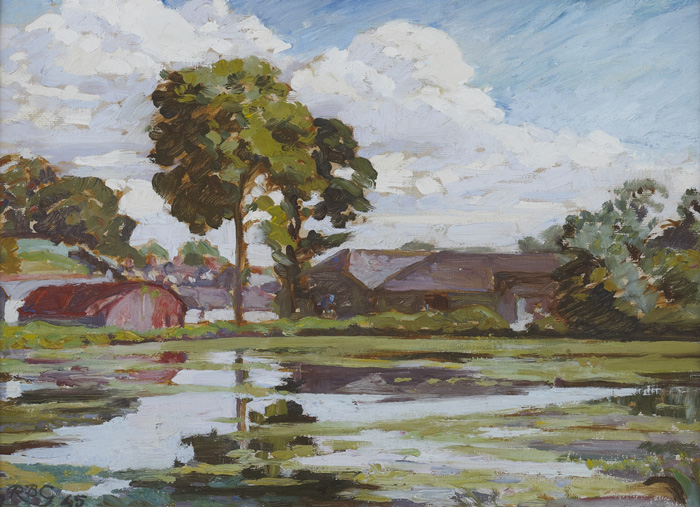 THE IRONWORKS, CLONSKEAGH, COUNTY DUBLIN, 1945 by Rosaleen Brigid Ganly HRHA (1909-2002) at Whyte's Auctions