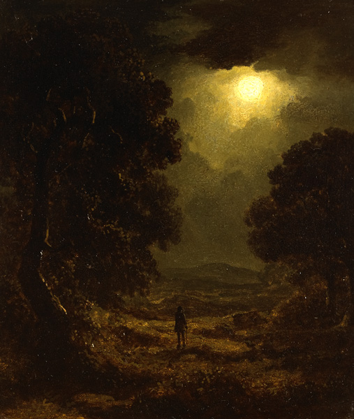 A MOONLIT LANDSCAPE by James Arthur O'Connor (1792-1841) at Whyte's Auctions