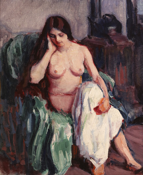 NUDE IN THE STUDIO by Roderic O'Conor (1860-1940) at Whyte's Auctions
