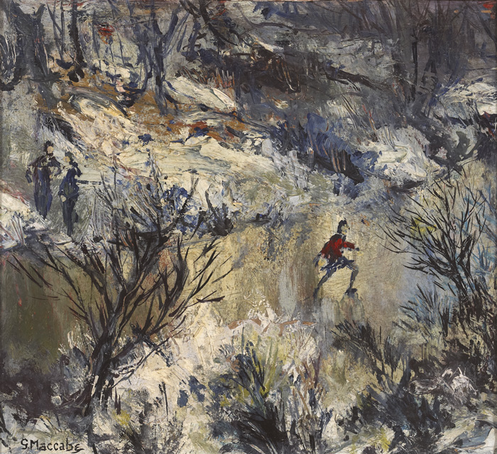 THE SKATER and WINTER LAKE SCENE (A PAIR) by Gladys Maccabe MBE HRUA ROI FRSA (1918-2018) at Whyte's Auctions