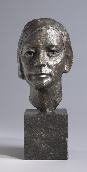 WOMAN WITH SHORT HAIR by John Behan RHA (b.1938) at Whyte's Auctions