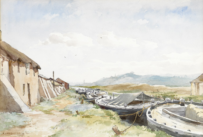 VIEW OF LETTERKENNY, COUNTY DONEGAL, 1931 by Frank Egginton RCA (1908-1990) at Whyte's Auctions