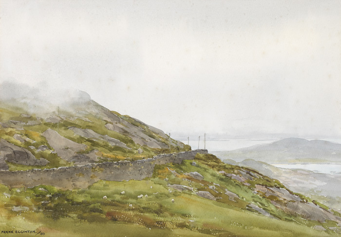 A MISTY DAY, COOMAKISTA, COUNTY KERRY by Frank Egginton RCA (1908-1990) at Whyte's Auctions