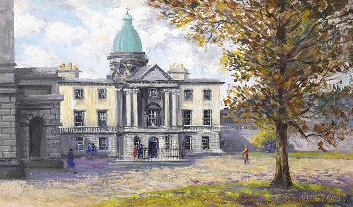 THE BLUECOAT SCHOOL, KINGS HOSPITAL, DUBLIN by Fergus O'Ryan RHA (1911-1989) at Whyte's Auctions