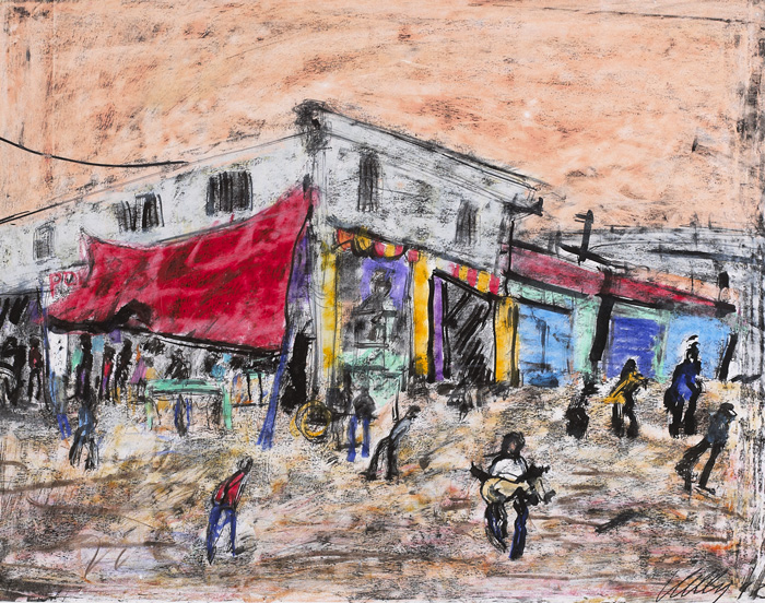 STREET CORNER, MEXICO, 1992 by Philip Kelly sold for �1,500 at Whyte's Auctions