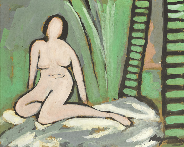 NUDE BY A WINDOW by Markey Robinson (1918-1999) at Whyte's Auctions