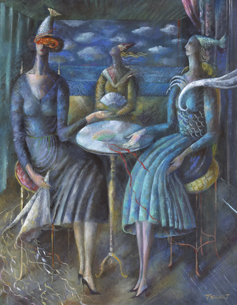 LUNCH BY THE SEA, 2008 by Elizabeth Taggart sold for 1,500 at Whyte's Auctions