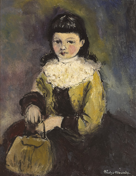 PORTRAIT OF A GIRL by Gladys Maccabe MBE HRUA ROI FRSA (1918-2018) at Whyte's Auctions