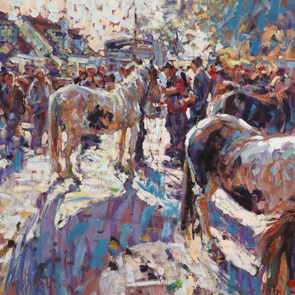 EVENING STUDY, TALLOW HORSE FAIR by Arthur K. Maderson sold for 4,600 at Whyte's Auctions