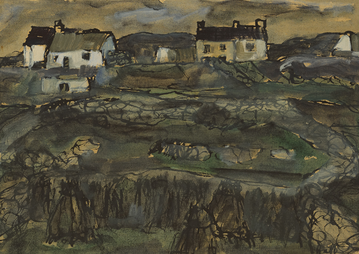 HOUSES ON ARAN by Kenneth Hall (1913-1946) at Whyte's Auctions