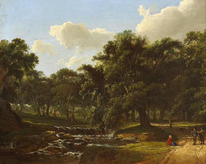 FIGURES BY A RIVER by James Arthur O'Connor (1792-1841) at Whyte's Auctions
