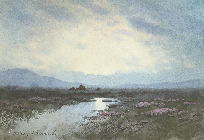 BOG LAKE WITH HEATHER by William Percy French (1854-1920) at Whyte's Auctions