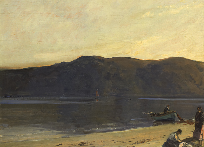 FLUKE FISHING AT KILLYHOEY, COUNTY DONEGAL by James Humbert Craig RHA RUA (1877-1944) at Whyte's Auctions