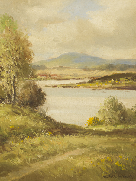 CORNER OF LOUGH ERNE, COUNTY FERMANAGH by Maurice Canning Wilks RUA ARHA (1910-1984) at Whyte's Auctions