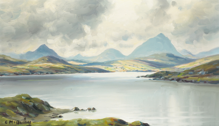 ERRIGAL FROM BLOODY FORELAND, DONEGAL by Charles J. McAuley RUA ARSA (1910-1999) at Whyte's Auctions