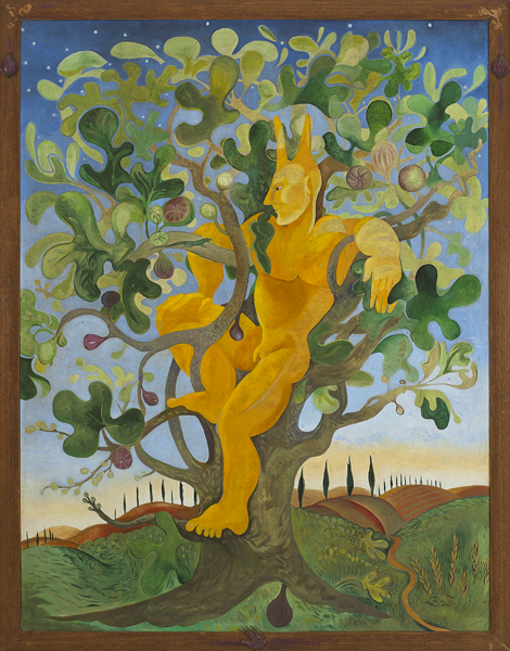 YELLOW MAN UP A FIG TREE, c.1996 by Pauline Bewick RHA (1935-2022) at Whyte's Auctions