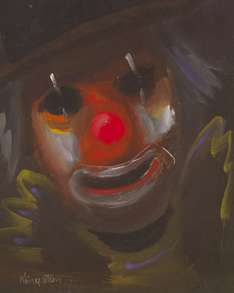 HEAD OF CLOWN, 1988 by Richard Kingston sold for �560 at Whyte's Auctions