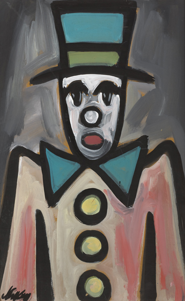 CLOWN NO. 16 [TOP HAT AND BOW TIE] by Markey Robinson (1918-1999) at Whyte's Auctions