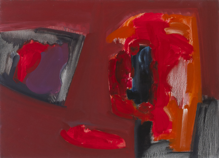 RED AND ORANGE I, 1965 by Bob Crossley sold for �500 at Whyte's Auctions