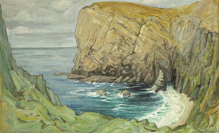 BENWEE HEAD, BROADHAVEN BAY, COUNTY MAYO, 1970 by Roger Coryndon Shackleton (1931-1987) (1931-1987) at Whyte's Auctions