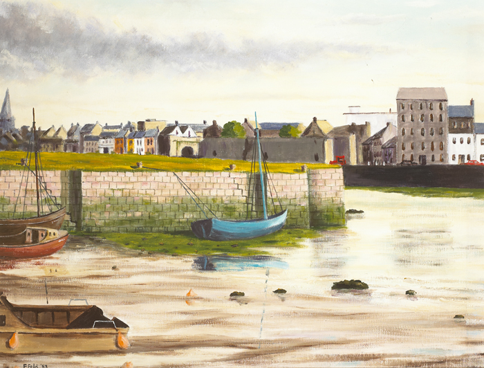 GALWAY HARBOUR, 1983 by Frank Feld  at Whyte's Auctions