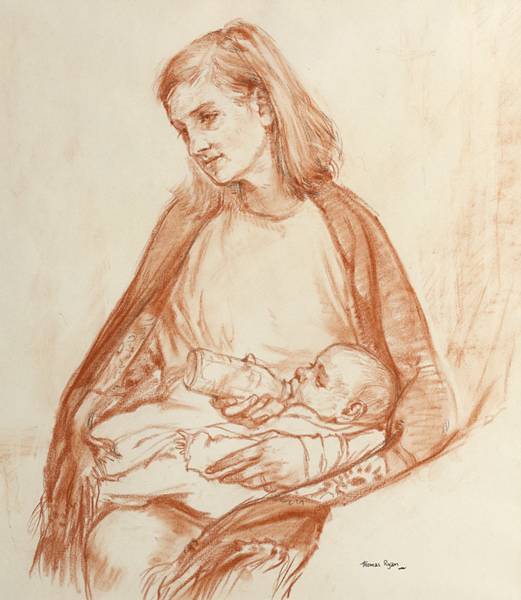 MARY AND MYLEEN, 1970 by Thomas Ryan PPRHA (1929-2021) at Whyte's Auctions