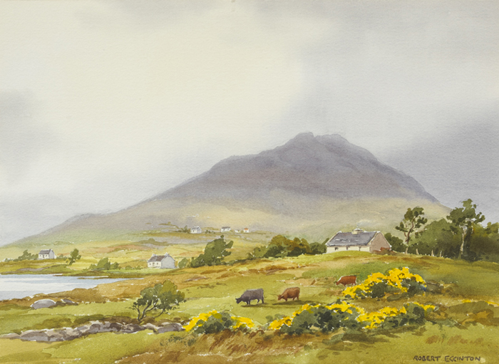 NEAR LETTERFRACK, CONNEMARA, COUNTY GALWAY and LACKAGH, RIVER, COUNTY DONEGAL (A PAIR) by Robert Egginton (b.1943) at Whyte's Auctions