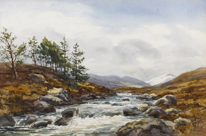 NEWTONMORE, SCOTLAND by Robert Egginton (b.1943) at Whyte's Auctions