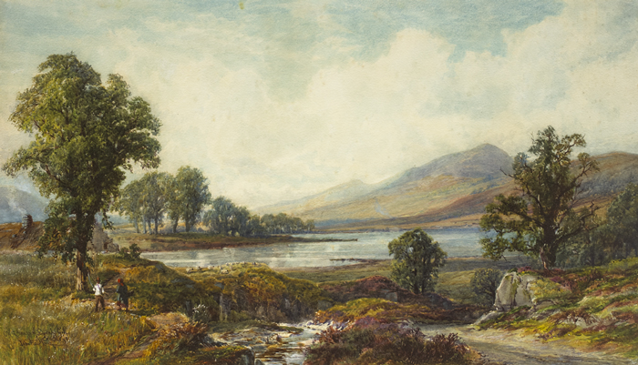 ON THE BANKS OF LOUGH GILL, COUNTY SLIGO by John Faulkner sold for �1,200 at Whyte's Auctions