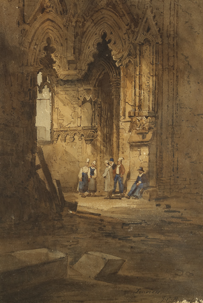 �GLISE NOTRE-DAME, LOUVIERS and STREET SCENE (A PAIR) at Whyte's Auctions