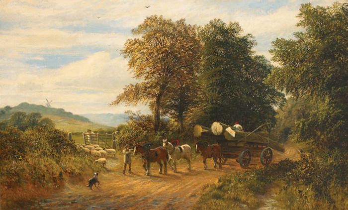 A SURREY LANE by Alfred Augustus Glendening I (c.1840-c.1910) at Whyte's Auctions