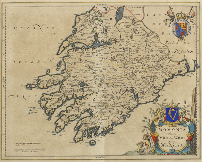 17th Century: Map of Munster by Johannis Blaeu at Whyte's Auctions