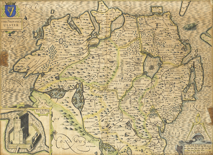 1610: John Speede Map of Ulster. at Whyte's Auctions