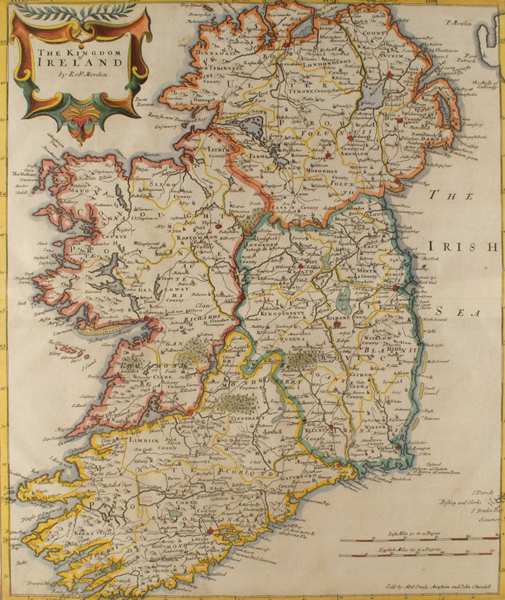 circa 1695: The Kingdom of Ireland Map by Robert Morden at Whyte's Auctions