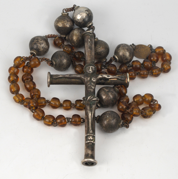 18th Century: White Metal Crucifix at Whyte's Auctions