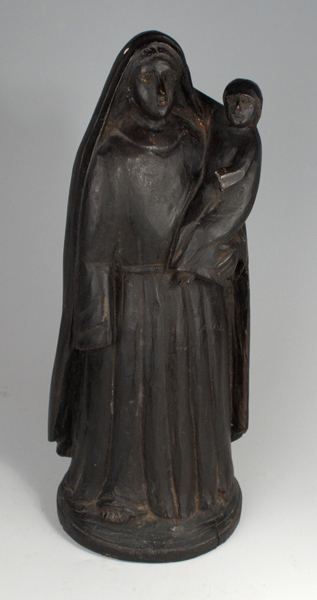 19th Century: Irish wood carving of Madonna and Child at Whyte's Auctions