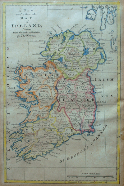 circa 1750: Thomas Bowen Map of Ireland at Whyte's Auctions