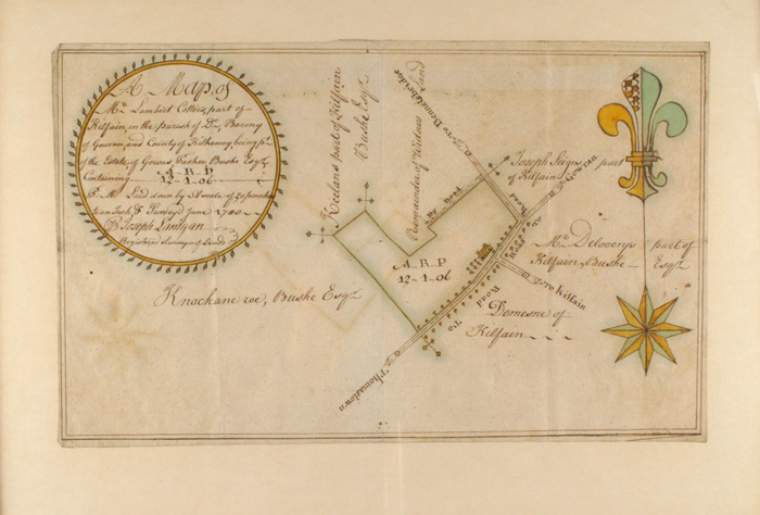 1788: Estate Map by Joseph Lanigan for Mr. Lambert Cotter Co. Kilkenny at Whyte's Auctions