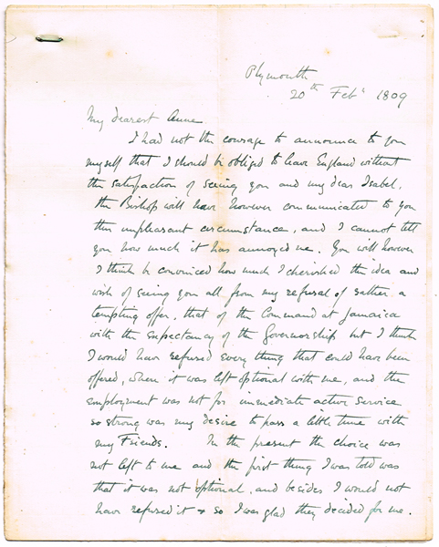 20th Century: Large collection of transcribed letters from William Carr Beresford at Whyte's Auctions