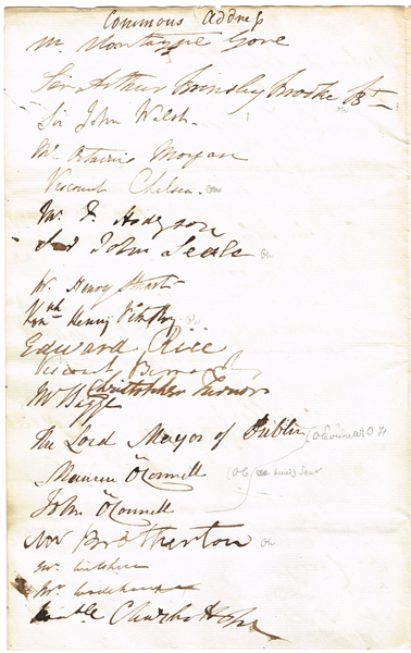 1842 (1 June) House of Commons and House of Lords addresses signed by members of parliament at Whyte's Auctions